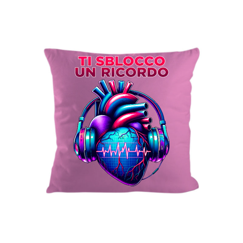 Immagine di Cuscino Rosa Logo Blue