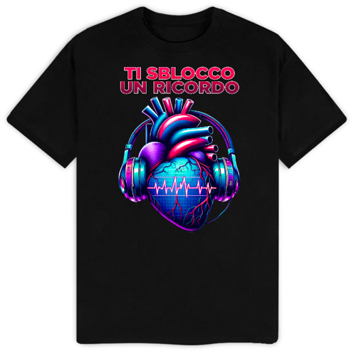 Immagine di T-Shirt Uomo Gildan Soft Style Black Logo Blue