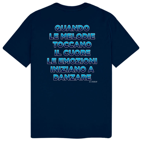 Immagine di T-Shirt Uomo Gildan Soft Style Bianca Logo Bllue