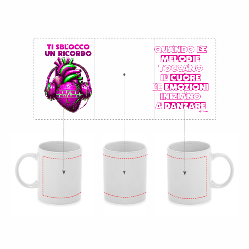 Immagine di Tazza in ceramica Ti Sblocco un Ricordo Logo Fuxia