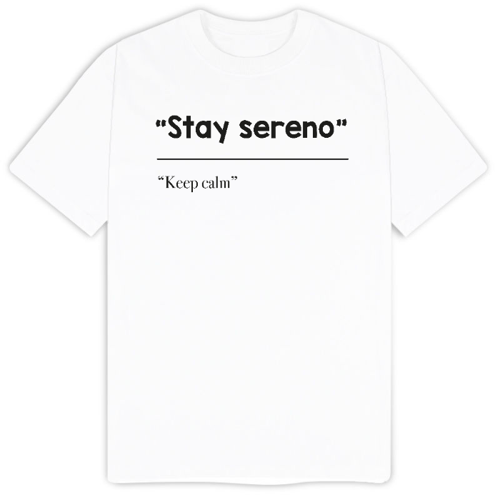 Immagine di T-Shirt "Stay sereno"