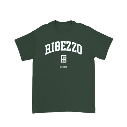 Immagine di FRANCESCO RIBEZZO "COLLEGE" T-SHIRT FOREST GREEN