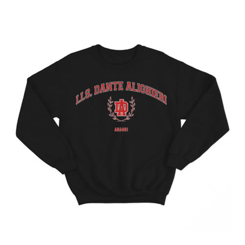 Immagine di I.I.S. DANTE ALIGHIERI "COLLEGE" CREWNECK BLACK