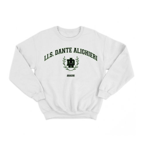 Immagine di I.I.S. DANTE ALIGHIERI "COLLEGE" CREWNECK WHITE