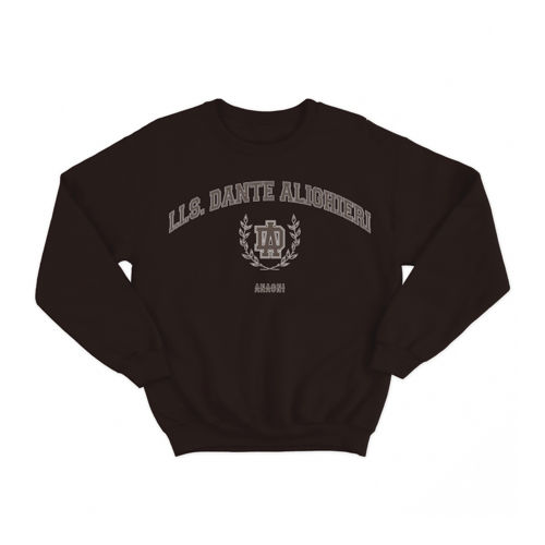 Immagine di I.I.S. DANTE ALIGHIERI "COLLEGE" CREWNECK DARK CHOCOLATE