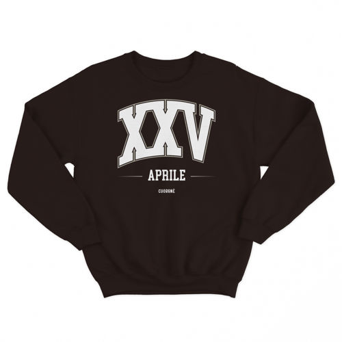 Immagine di I.I.S 25 APRILE "XXV" CREWNECK DARK CHOCOLATE