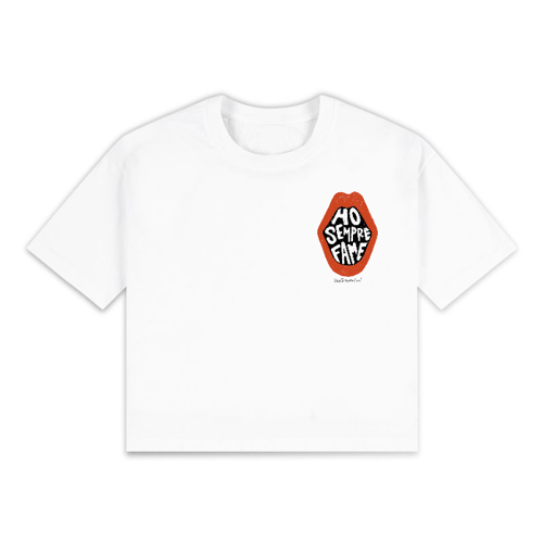 Immagine di T-SHIRT CROP TOP HO SEMPRE FAME