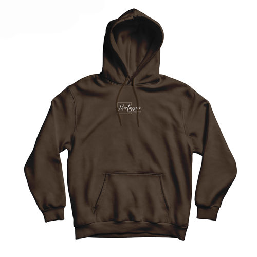 Immagine di Montessori "Quotes" Hoodie - Dark Chocolate