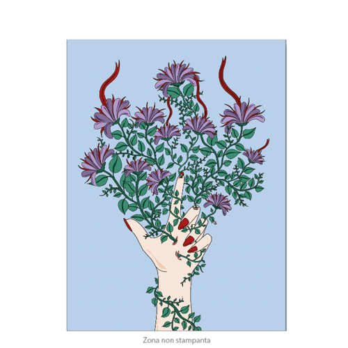 Immagine di MANO FIORITA 30x40 Premium