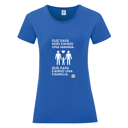 Immagine di T-Shirt Donna Gildan Soft Style Due papà