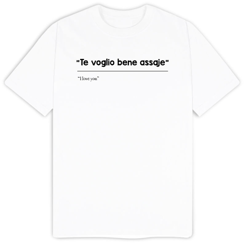 Immagine di T-Shirt "Te voglio bene assaje"