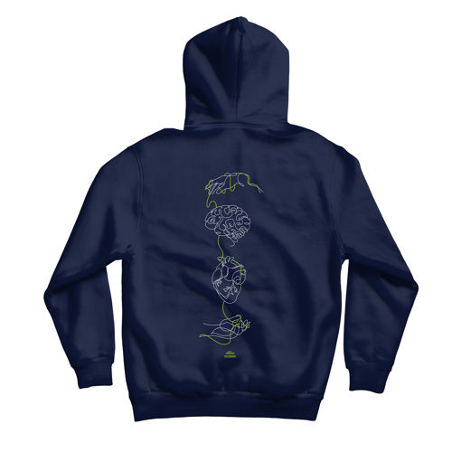 Immagine di HOODIE "FINE LINE" NAVY