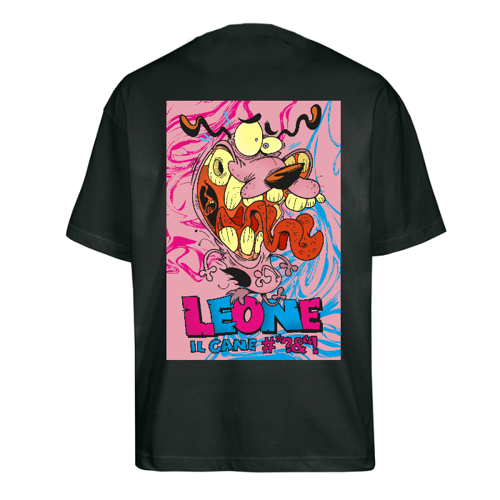 Immagine di T-Shirt Oversize BymE "LEONE il cane *****"