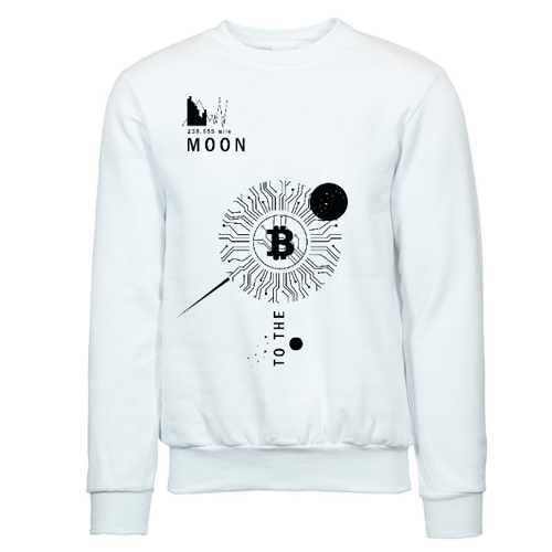 Immagine di #TOTHEMOON ! - Felpa Girocollo Uomo B&C Organic Crew Neck
