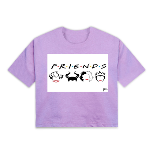 Immagine di T-Shirt Crop Top villains
