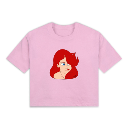 Immagine di T-Shirt Crop Top sirenetta stanca