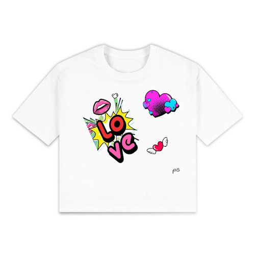 Immagine di T-Shirt Crop Top love