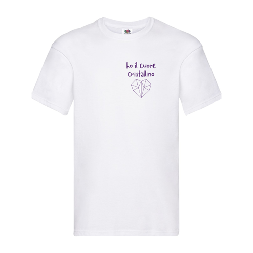 Immagine di T-Shirt Uomo Cuore Cristallino Chiara
