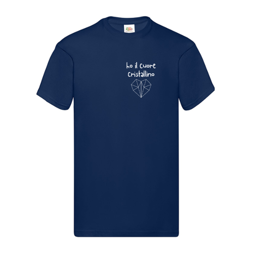 Immagine di T-Shirt Uomo Cuore Cristallino Scura