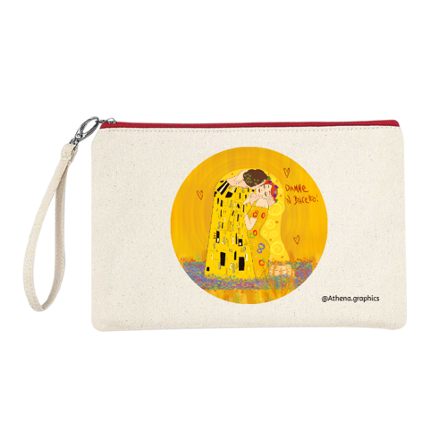 Immagine di Astuccio 100% cotone Canvas - BACIO KLIMT