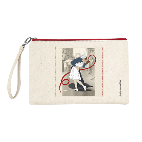 Immagine di Astuccio 100% cotone Canvas - BACIO A TIMES SQUARE