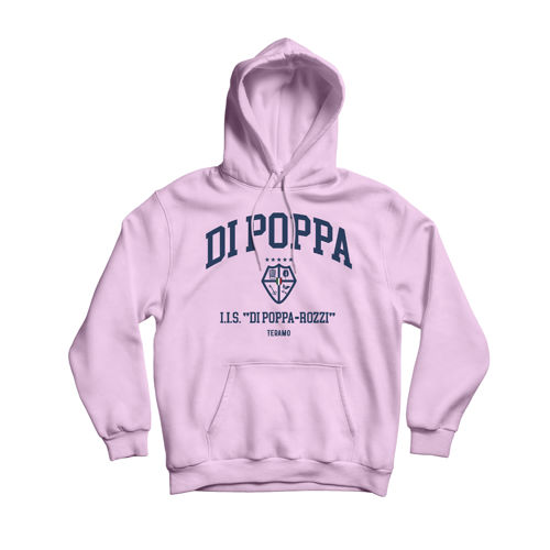 Immagine di DI POPPA "COLLEGE" HOODIE LIGHT PINK