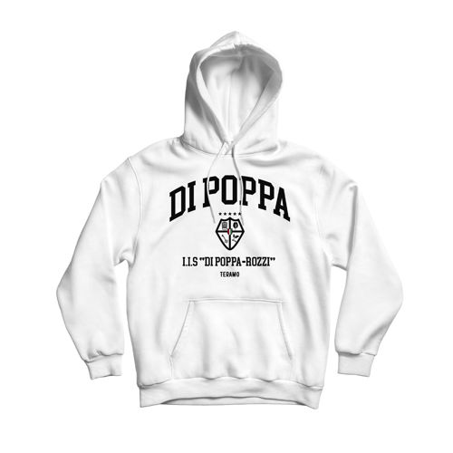 Immagine di DI POPPA "COLLEGE" HOODIE WHITE