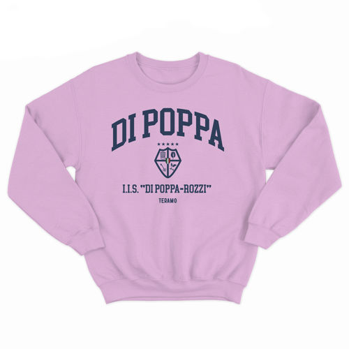 Immagine di DI POPPA "COLLEGE" CREWNECK LIGHT PINK