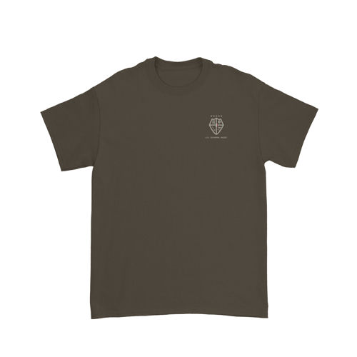 Immagine di DI POPPA "LOGO COLLEGE" T-SHIRT DARK CHOCOLATE