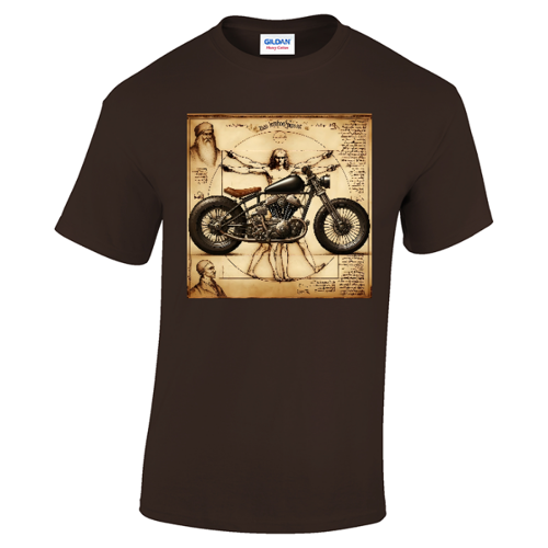 Immagine di T-Shirt Biker - Leonardo Da Vinci