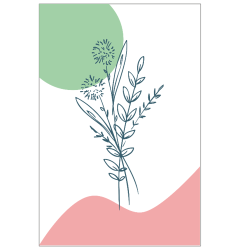 Immagine di 6 Cartoline Verticali "Flowers"