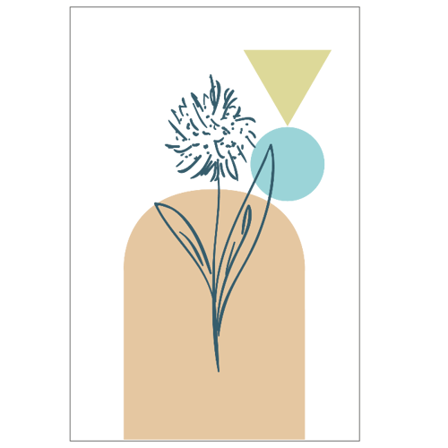 Immagine di 6 Cartoline Verticali "Flowers"