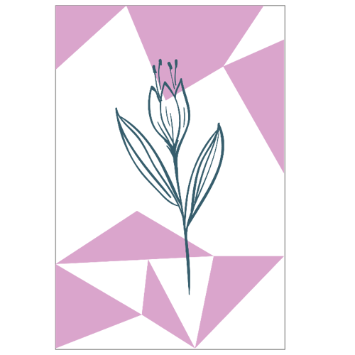 Immagine di 6 Cartoline Verticali "Flowers"