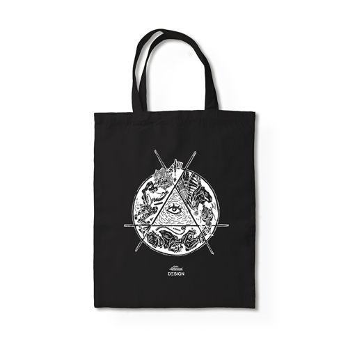 Immagine di BIANCHI A.S.2022/23 TOTE BAG ILLUSTRAZIONE BLACK