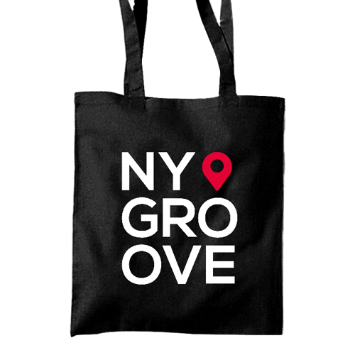 Immagine di Shopper in cotone NY GROOVE White