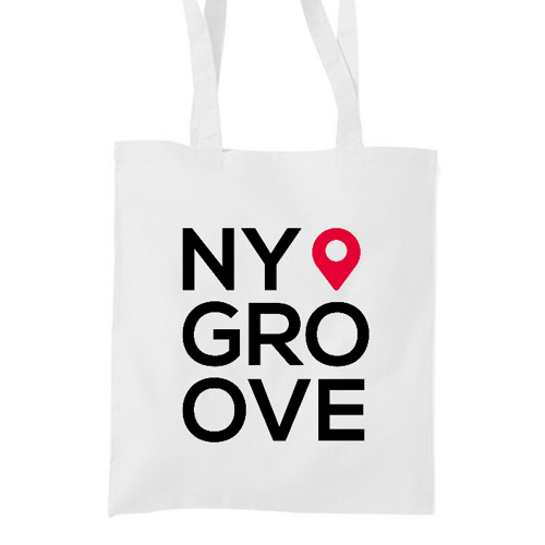 Immagine di Shopper in cotone NY GROOVE Black