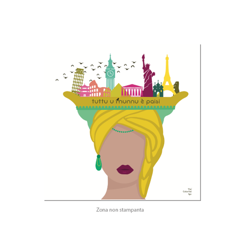 Immagine di Poster quadrato 20x20 Skyline