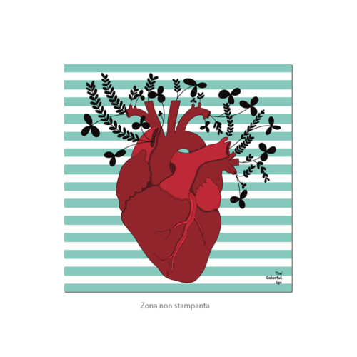 Immagine di Poster quadrato Cuore Anatomico