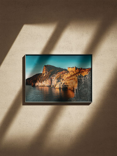 Immagine di Pannello in Forex 40x30 cm -Promontorio di Portovenere al tramonto