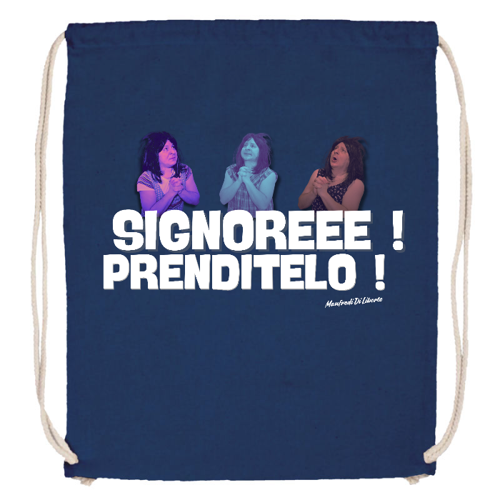 Immagine di Zaino a sacca cotone "Signore prenditelo"