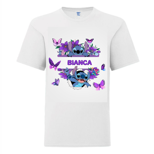 Immagine di T-Shirt Bambina personalizzata Bianca