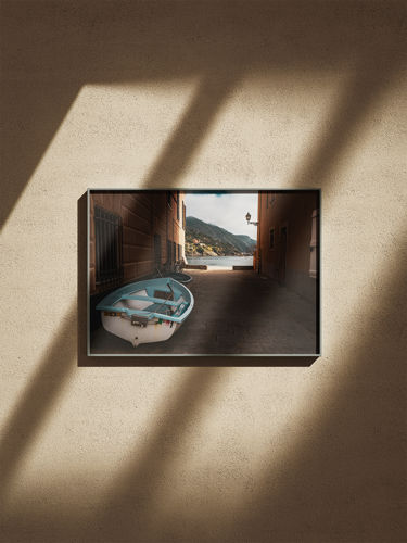 Immagine di Pannello in Forex 40x30 cm - Barca a Sestri Levante