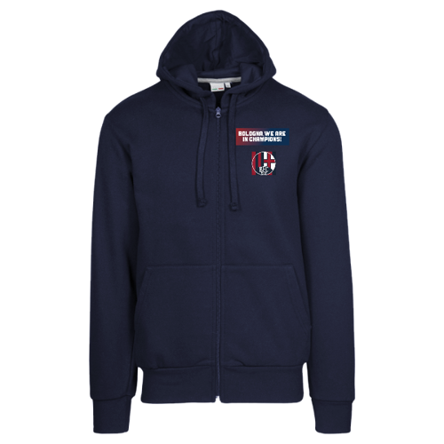Immagine di Felpa Uomo Cappuccio  Zip | BOLOGNA CHAMPIONS