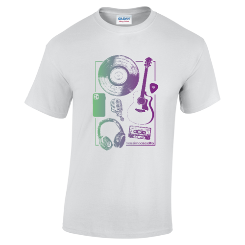 Immagine di T-Shirt Uomo MassimoAscolto "Vintage" Color Print