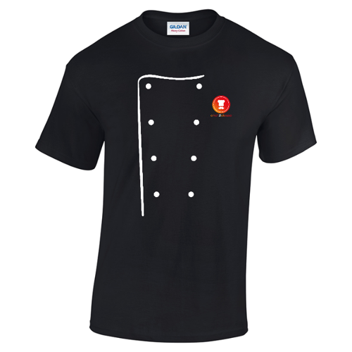 Immagine di T-Shirt Uomo Chef di Classe "uniforme" NERA