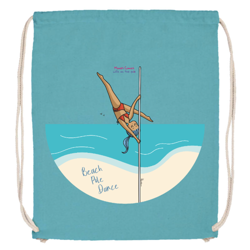 Immagine di Cotton sack backpack "Beach" - Zaino a sacca cotone