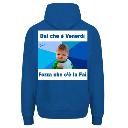 Immagine di MEME - Baby - Felpa Uomo Cappuccio e Zip | B&C WU03K