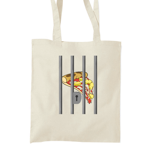 Immagine di Sac en tissu - pizza ananas en prison 