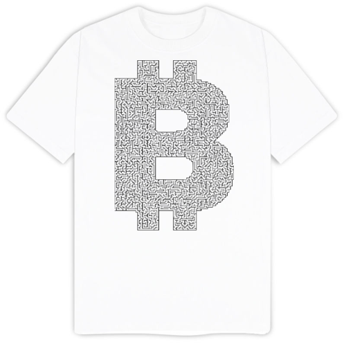 Immagine di Bitcoin - ARTs - T-Shirt Uomo Cotone Organico Inspire E150 | B&C TU01B