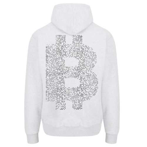 Immagine di Bitcoin - ARTs - Felpa Uomo Cappuccio e Zip | B&C WU03K